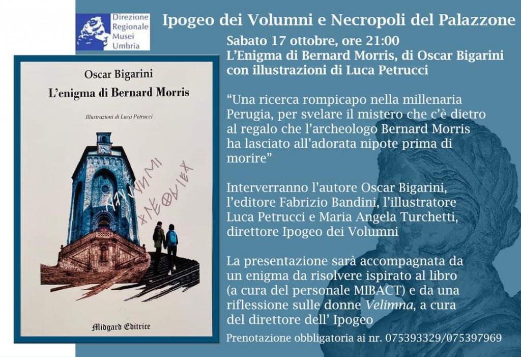 Ipogeo dei Volumni, sabato 17 ottobre, ore 21.00