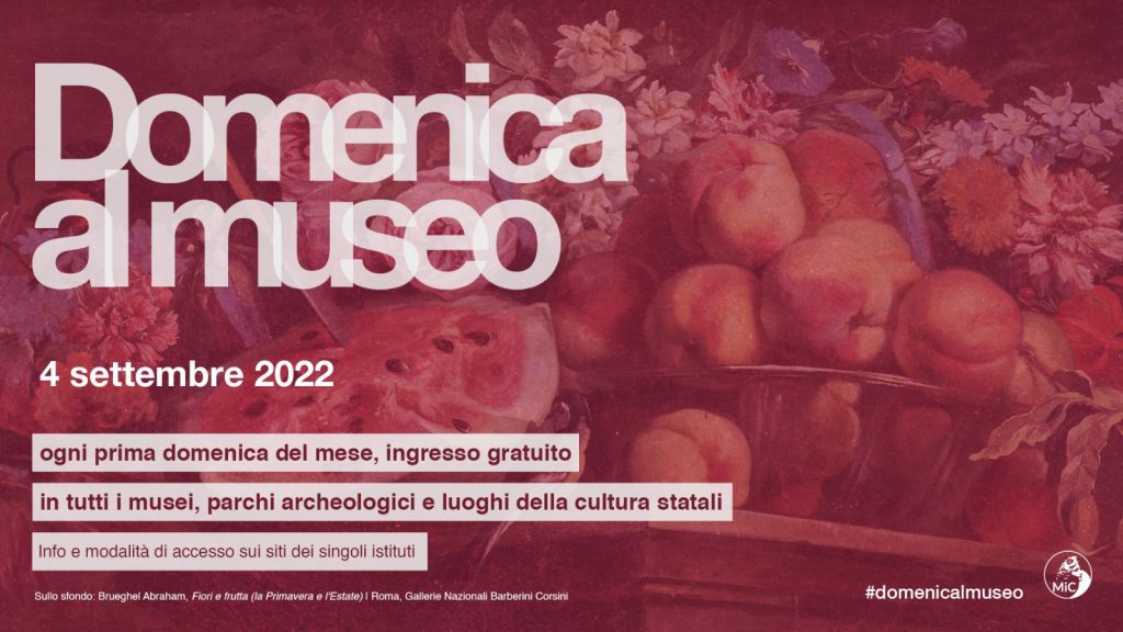 Domenica al museo: la prossima sarà il 4 settembre 2022!